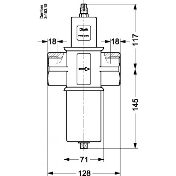 Водяной клапан-регулятор давления, WVFX 40